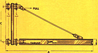 Dimensional Drawing for Jib Cranes Model 360 TDC