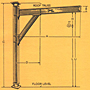 Dimensional Drawing for Jib Cranes Model 800 CBM