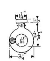 1-1/2 Ton Capacity Trolley Load Eye (A-159) - 2